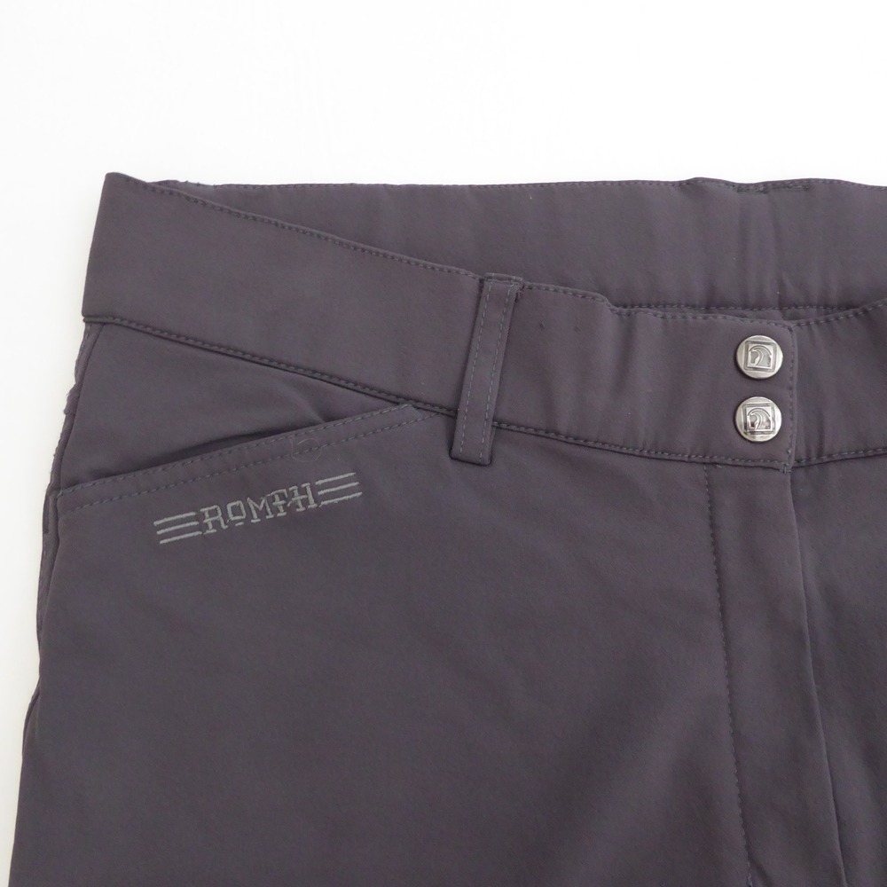 Romfh Women Equestrian Riding Breeches Pants Gray Full Seat Size 34L Long - Picture 4 of 11